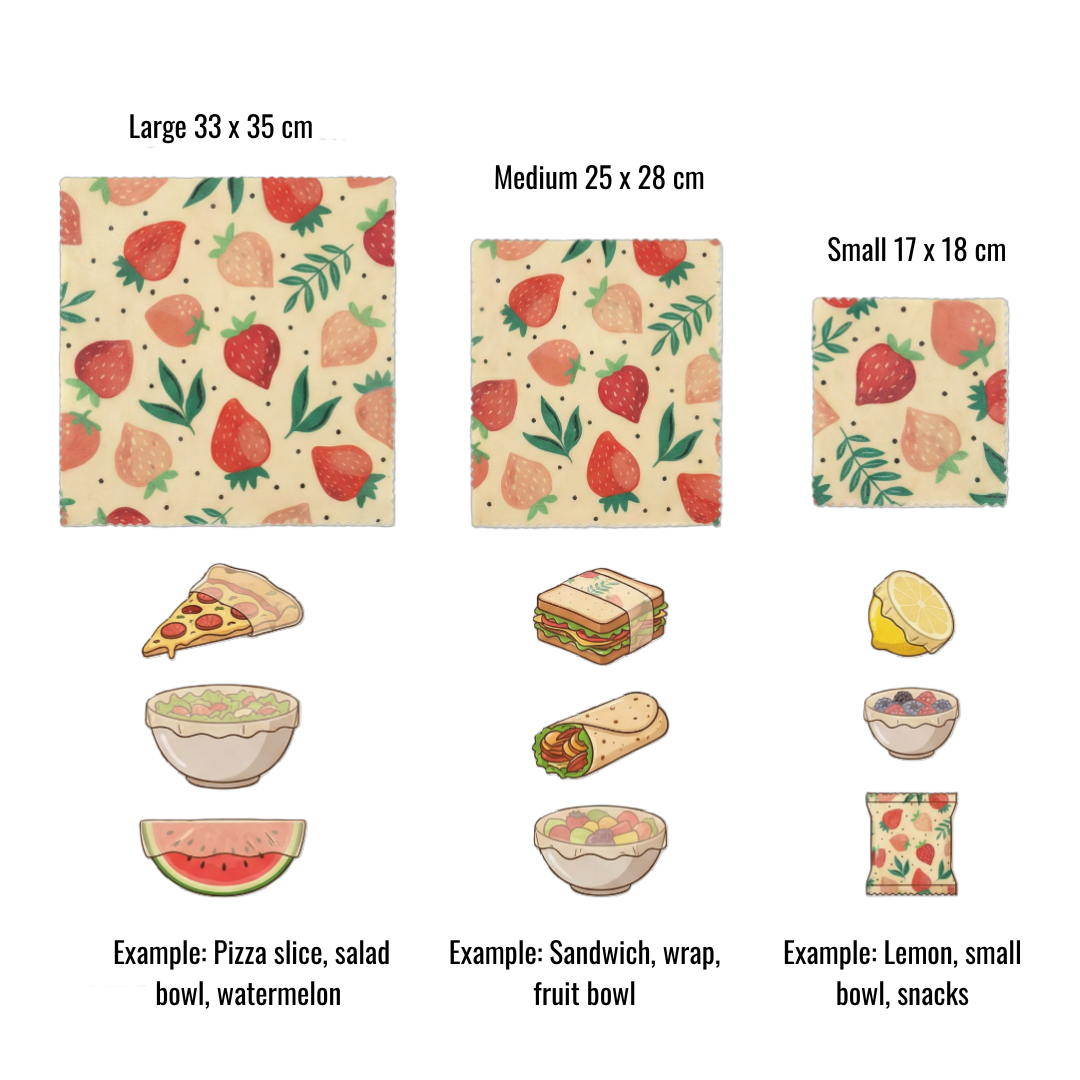 Envoltorios reutilizables de cera de abeja